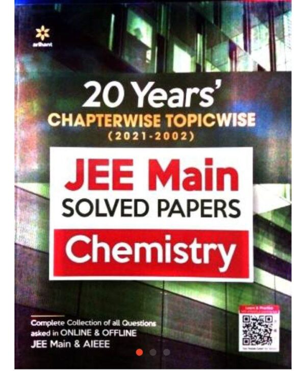 2025 JEE Main 20 Years Chapterwise Solved Papers Chemistry Book By Arihant Publication