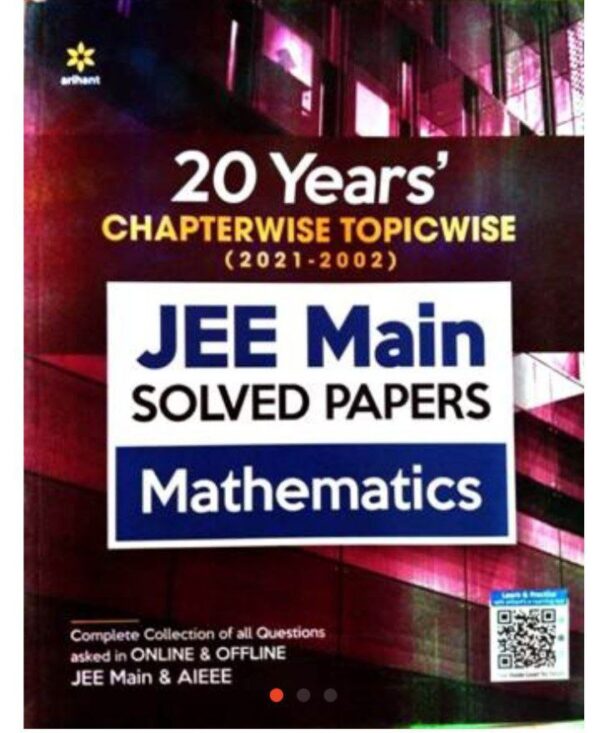 2025 JEE Main 20 Years Chapterwise Solved Papers Mathematics Book By Arihant Publication