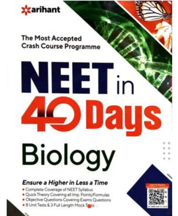 2025 NEET in 40 Days Biology Book By Arihant Publication | Neet Biology Book