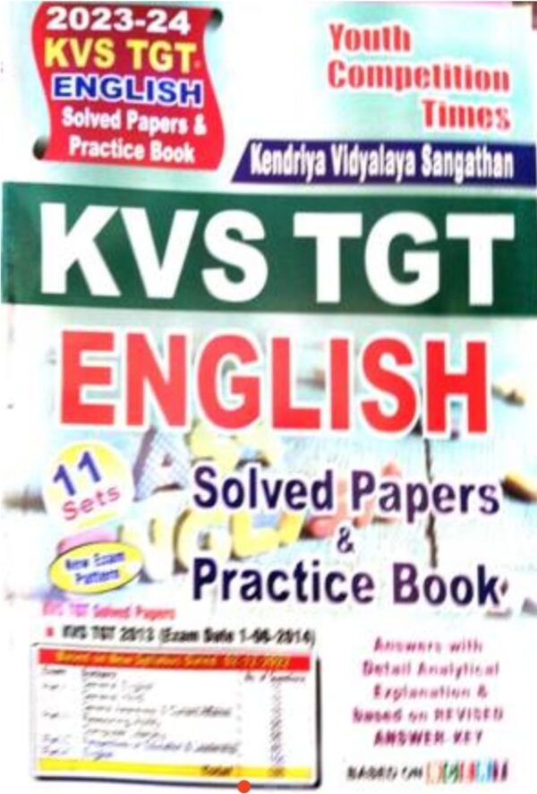 2025 KVS TGT English Solved Papers Book By Youth Publication
