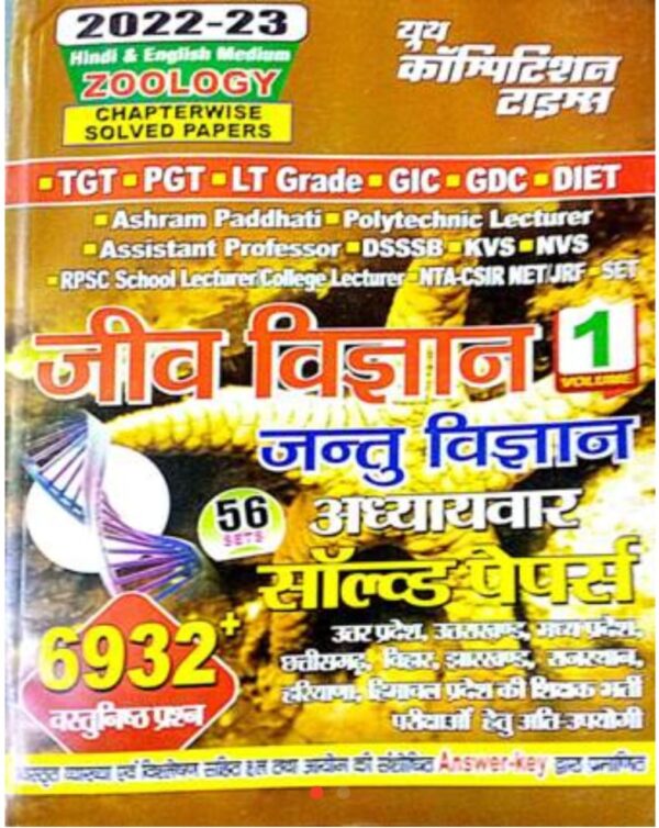 2025 Jiv Vigyan ( Jantu Vigyan ) Solved Papers Book Vol.-1 By Youth Publication