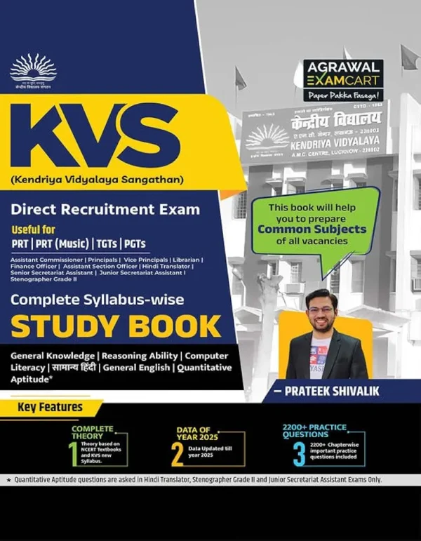 2026 KVS PRT, TGT, PGT Common Subjects Study Guidebook 2025 By Prateek Shivalik