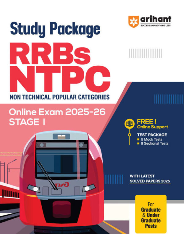 RRBs NTPC CBT (Stage I) 2026 | Study Package for Graduate & Undergraduate Posts | Chapterwise Theory, Practice MCQs, Mock Tests & Solved Papers | Free Online Mock Tests
