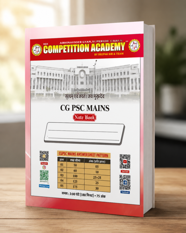 CGPSC Mains Notebook Copy By Hr Publication, Hariram Patel